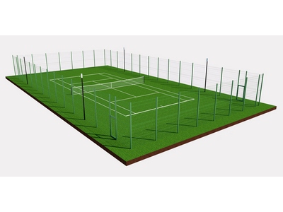 Теннисный корт TORUDA 5 (37х19, игровое поле 24х11)